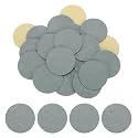 HARFINGTON 100pcs Adhesive Felt Circles 40mm 1.57" Gray