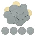 HARFINGTON 100pcs Adhesive Felt Circles 50mm 1.97" Gray