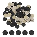 HARFINGTON 100pcs Round Felt Circles, 13mm 1/2" Pre Cut Mini Felt Fabric Circles for DIY Craft Projects, Black