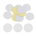 HARFINGTON 10pcs Round Adhesive Felt Circles, 30mm 1-1/4" Pre Cut Felt Craft Stickers Non-Woven Mini Felt Fabric Circles for DIY Sewing Handcraft Cut Projects Craft Finishing, White