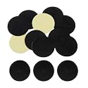 HARFINGTON 10pcs Round Adhesive Felt Circles, 45mm 1-3/4" Pre Cut Felt Craft Stickers Non-Woven Mini Felt Fabric Circles for DIY Sewing Handcraft Cut Projects Craft Finishing, Black