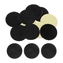 HARFINGTON 10pcs Round Adhesive Felt Circles, 50mm 2" Pre Cut Felt Craft Stickers Non-Woven Mini Felt Fabric Circles for DIY Sewing Handcraft Cut Projects Craft Finishing, Black