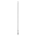 HARFINGTON 1pcs T10 Security Torx Bit 1/4" Hex Shank 8" Long S2 Steel Magnetic Tamper Resistant Star Bits Screwdriver Torx Head with Hole for Driver Drill Bits Remove Fastening Screws