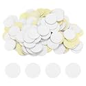 HARFINGTON 240pcs Round Adhesive Felt Circles, 40mm 1-1/2" Pre Cut Felt Craft Stickers Non-Woven Mini Felt Fabric Circles for DIY Sewing Handcraft Cut Projects Craft Finishing, White
