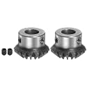 HARFINGTON 2pcs Bevel Gear 1M 16 Teeth 10mm Shaft Hole 1:1 Tapered Bevel Pinion Gear 45# Steel 1.5 Module 90 Degree Steering Gear, for Hardware Mechanical Rotation