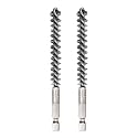 HARFINGTON 2pcs Stainless Steel Bore Brush 10mm Dia Cleaning Wire Brush with Handle 1/4 Inch Hex Shank for Tubes, Ports, Bearings