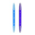 HARFINGTON 2pcs Tatting Shuttles 87x7x3mm Colorful Plastic Shuttles for Lace-Making DIY Hand Craft Tool Knitting Arts Supplies, Lake Blue Blue