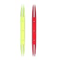 HARFINGTON 2pcs Tatting Shuttles 87x7x3mm Colorful Plastic Shuttles for Lace-Making DIY Hand Craft Tool Knitting Arts Supplies, Dark Red Green