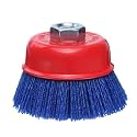 HARFINGTON 3" Nylon Filament Wire Wheel Cup Brush for Angel Abrasive Wire