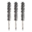 HARFINGTON 3pcs Stainless Steel Bore Brush 17mm Dia Cleaning Wire Brush with Handle 1/4 Inch Hex Shank for Tubes, Ports, Bearings