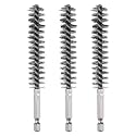 HARFINGTON 3pcs Stainless Steel Bore Brush 15mm Dia Cleaning Wire Brush with Handle 1/4 Inch Hex Shank for Tubes, Ports, Bearings