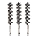 HARFINGTON 3pcs Stainless Steel Bore Brush 19mm Dia Cleaning Wire Brush with Handle 1/4 Inch Hex Shank for Tubes, Ports, Bearings