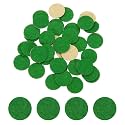 HARFINGTON 48pcs Adhesive Felt Circles 15mm 0.59" Green