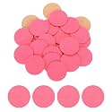 HARFINGTON 48pcs Adhesive Felt Circles 25mm 0.98" Pink