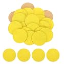 HARFINGTON 48pcs Adhesive Felt Circles 38mm 1.5" Yellow