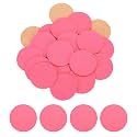 HARFINGTON 48pcs Adhesive Felt Circles 38mm 1.5" Pink