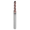 HARFINGTON 5Pcs Ball Nose End Mill 4 Flute 9/64" Dia 3/16" Shank Spiral CNC