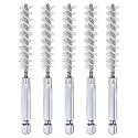 HARFINGTON 5Pcs Nylon Bore Brush 10mm Dia 4" Long Cleaning Twisted Wire Brush with Handle 1/4" Hex Shank for Tubes, Ports, Bearings