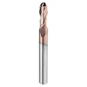 HARFINGTON Ball Nose End Mill 2 Flute 15/64" Dia 1/4" Shank Uncoated Spiral