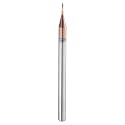 HARFINGTON Ball Nose End Mill 2 Flute 0.028" Dia 1/8" Shank Uncoated Spiral