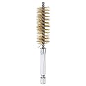 HARFINGTON Brass Bore Brush 16mm Dia 4" Long Cleaning Twisted Wire Brush with Handle 1/4" Hex Shank for Tubes, Ports, Bearings