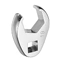 HARFINGTON Drive Crowfoot Wrench 3/8" Drive 19mm Metric Fractional Crowfoot Flare Nut Wrench 40Cr Chrome Plated Open End Crowfoot Wrench for Mechanics Automotive Repair Work