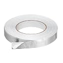 HARFINGTON Heat Shield Tape 0.78" x 164 ft Waterproof Sunscreen Sound Insulation High-Temperature Resistance Silver Aluminum Tape Thickness for Automotive Repairs