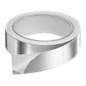 HARFINGTON Heat Shield Tape 1.18" x 32.8 ft Waterproof Sunscreen Sound Insulation High-Temperature Resistance Silver Aluminum Tape Thickness for Automotive Repairs