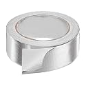 HARFINGTON Heat Shield Tape 1.57" x 65.6 ft Waterproof Sunscreen Sound Insulation High-Temperature Resistance Silver Aluminum Tape Thickness for Automotive Repairs