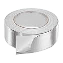 HARFINGTON Heat Shield Tape 1.57" x 164 ft Waterproof Sunscreen Sound Insulation High-Temperature Resistance Silver Aluminum Tape Thickness for Automotive Repairs