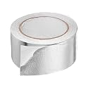 HARFINGTON Heat Shield Tape 2.17" x 65.6 ft Waterproof Sunscreen Sound Insulation High-Temperature Resistance Silver Aluminum Tape Thickness for Automotive Repairs