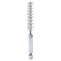 HARFINGTON Nylon Bore Brush 11mm Dia 4" Long Cleaning Twisted Wire Brush with Handle 1/4" Hex Shank for Tubes, Ports, Bearings