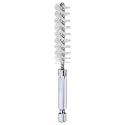 HARFINGTON Nylon Bore Brush 13mm Dia 4" Long Cleaning Twisted Wire Brush with Handle 1/4" Hex Shank for Tubes, Ports, Bearings