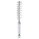 HARFINGTON Nylon Bore Brush 15mm Dia 4" Long Cleaning Twisted Wire Brush with Handle 1/4" Hex Shank for Tubes, Ports, Bearings