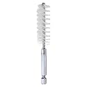 HARFINGTON Nylon Bore Brush 17mm Dia 4" Long Cleaning Twisted Wire Brush with Handle 1/4" Hex Shank for Tubes, Ports, Bearings