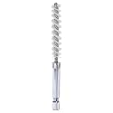 HARFINGTON Nylon Bore Brush 9mm Dia 4" Long Cleaning Twisted Wire Brush with Handle 1/4" Hex Shank for Tubes, Ports, Bearings