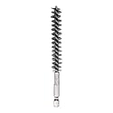 HARFINGTON Stainless Steel Bore Brush 12mm Dia Cleaning Wire Brush with Handle 1/4 Inch Hex Shank for Tubes, Ports, Bearings
