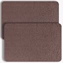 Hargiis Non-Slip Bathtub Mat, 2 Pack Anti Slip Shower Mat, Fast Drying Bathtub Mats, Foot Scrubber Mat, Anti Slip Mat for Tub, Floor, Bathroom, Kitchen, Home, Hotel (Brown 24"×16"+24"×16")