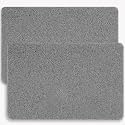 Hargiis Non-Slip Bathtub Mat, 2 Pack Anti Slip Shower Mat, Fast Drying Bathtub Mats, Foot Scrubber Mat, Anti Slip Mat for Tub, Floor, Bathroom, Kitchen, Home, Hotel (Grey 24"×16"+24"×16")