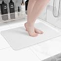 Hargiis Non-Slip Bathtub Mat, Anti Slip Shower Mat, Fast Drying Bathtub Mats, Foot Scrubber Mat, Anti Slip Mat for Tub, Floor, Bathroom, Kitchen, Home, Hotel (White 24"×24")