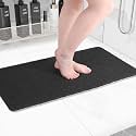 Hargiis Non-Slip Bathtub Mat, Anti Slip Shower Mat, Fast Drying Bathtub Mats, Foot Scrubber Mat, Anti Slip Mat for Tub, Floor, Bathroom, Kitchen, Home, Hotel (Black 36"×24")