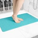 Hargiis Non-Slip Bathtub Mat, Anti Slip Shower Mat, Fast Drying Bathtub Mats, Foot Scrubber Mat, Anti Slip Mat for Tub, Floor, Bathroom, Kitchen, Home, Hotel (Turquoise Blue 36"×24")