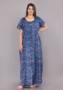 hargun night wear women nighty blue