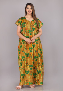 hargun night wear women nighty green