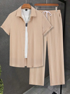 hari trendz clothing men self design beige night suit set