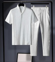 HARI TRENDZ CLOTHING Men Night Suit Set White Self Design