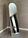 Hariglass 5Ft Wavy Full Length Standing Mirror For Bedroom Dressing (Gold) Decorative Mirror