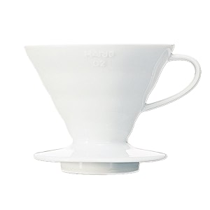hario v60 ceramic coffee dripper size 02 white