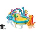 Dinoland Inflatable Swimming Pool Play Center Bath Tubs for Adults Spa with Electric Pump, 119in X 90in X 44in, (Dinoland)