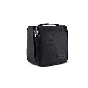 harissons groomy water resistant amp light weight toiletry kit travel pouch for men amp women  multipurpose storage amp makeup organizer black